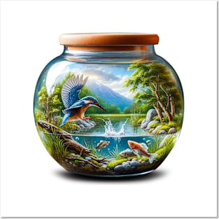 Pond Ecosystem in a Jar Posters and Art